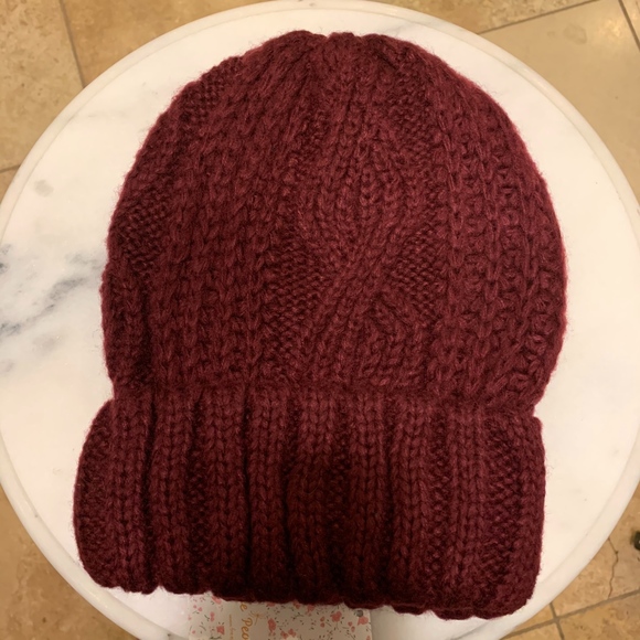 Free People Accessories - Free People Wine Color Beanie one size